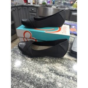 Baretraps Women's Misty Black Comfy Sole Flats Size 9 EUC Comfort Shoes
